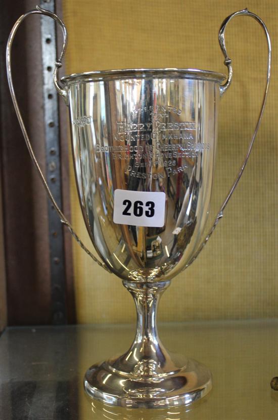 Silver trophy cup, Chester 1926